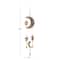 Gold Mango Wood Eclectic Style Windchime, 7" x 1" x 27"